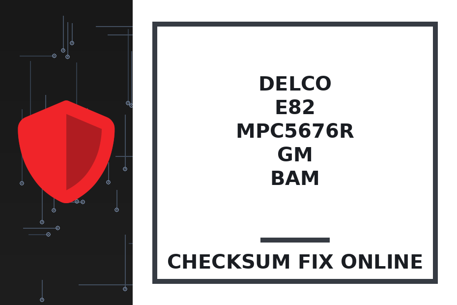 DELCO E82 MPC5676R GM BAM — checksum fix online · CHIPOK