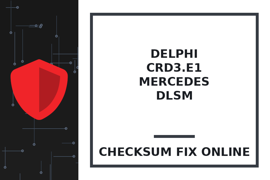 DELPHI CRD3.E1 MERCEDES DLSM — checksum fix online · CHIPOK