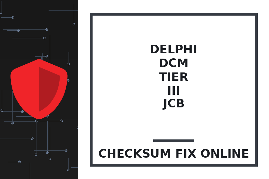 DELPHI DCM TIER III JCB — checksum fix online · CHIPOK