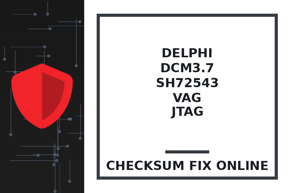 DELPHI DCM3.7 SH72543 VAG JTAG — checksum fix online · CHIPOK