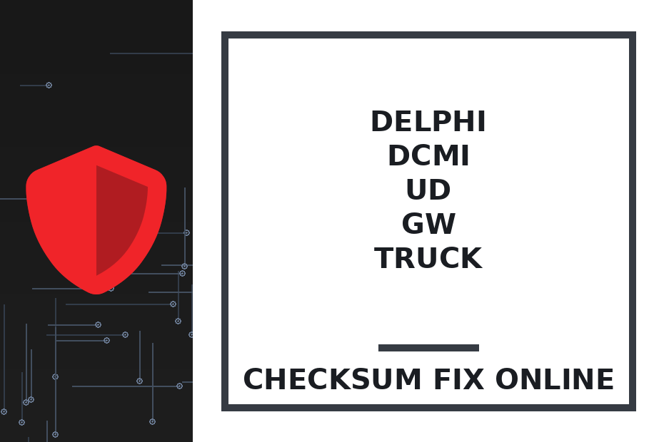 DELPHI DCMI UD GW TRUCK — checksum fix online · CHIPOK