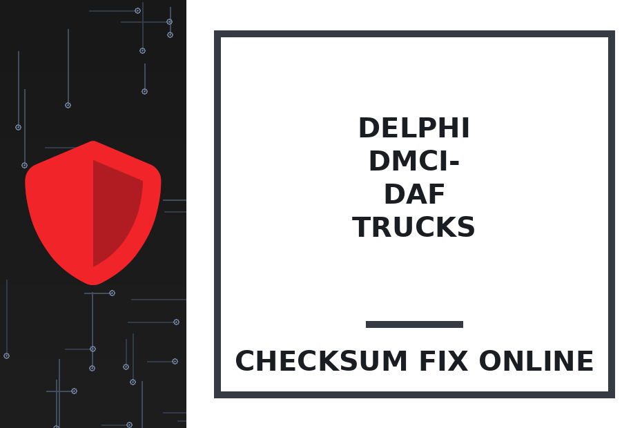 DELPHI DMCI- DAF TRUCKS — checksum fix online · CHIPOK