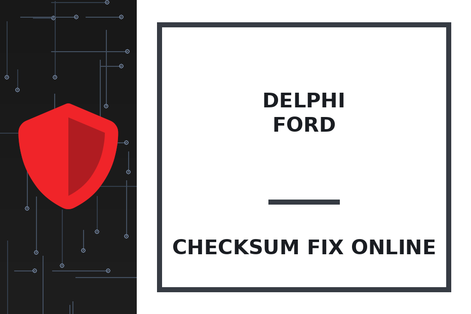 DELPHI FORD — checksum fix online · CHIPOK