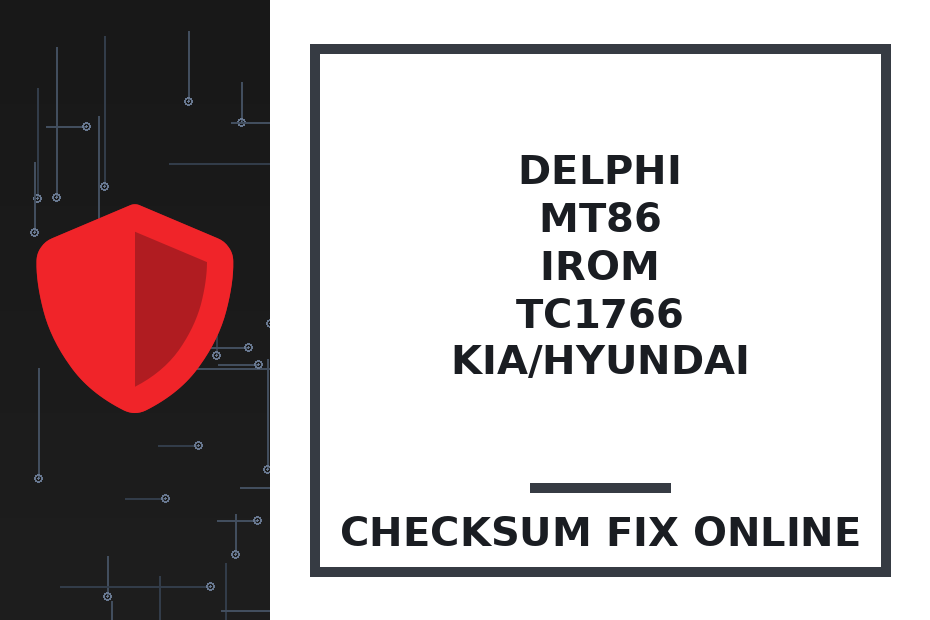 DELPHI MT86 IROM TC1766 KIA/HYUNDAI — checksum fix online · CHIPOK