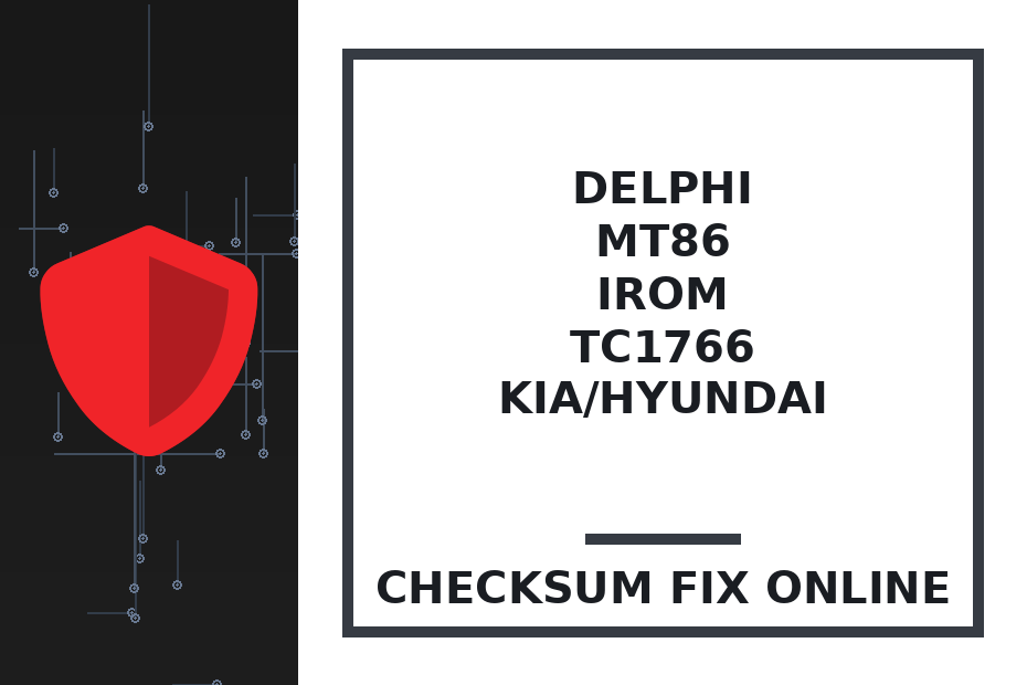 DELPHI MT86 IROM TC1766 KIA/HYUNDAI — checksum fix online · CHIPOK