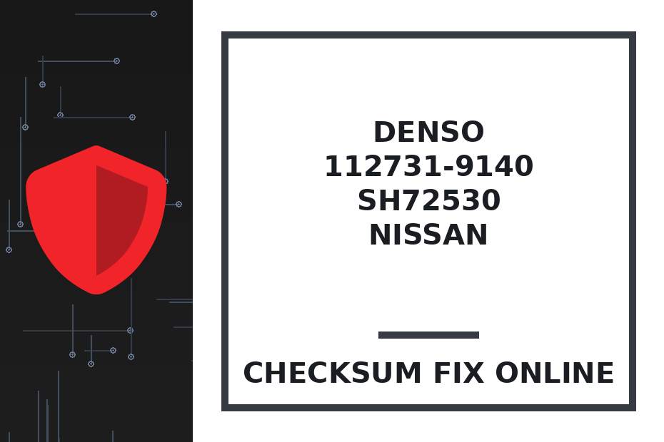 DENSO 112731-9140 SH72530 NISSAN — checksum fix online · CHIPOK