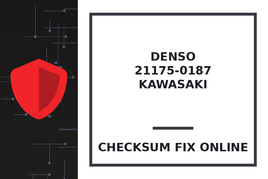 DENSO 21175-0187 KAWASAKI — checksum fix online · CHIPOK