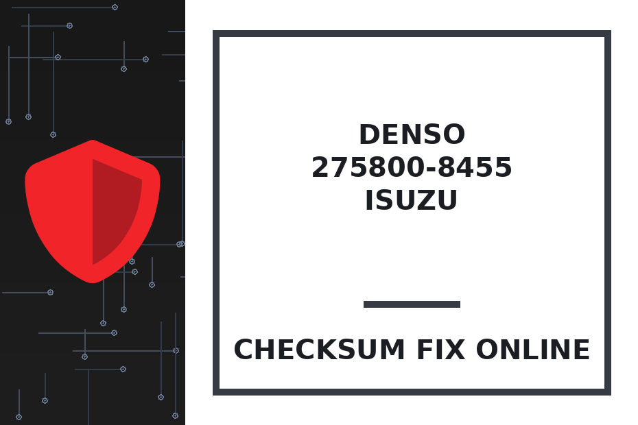 DENSO 275800-8455 ISUZU — checksum fix online · CHIPOK