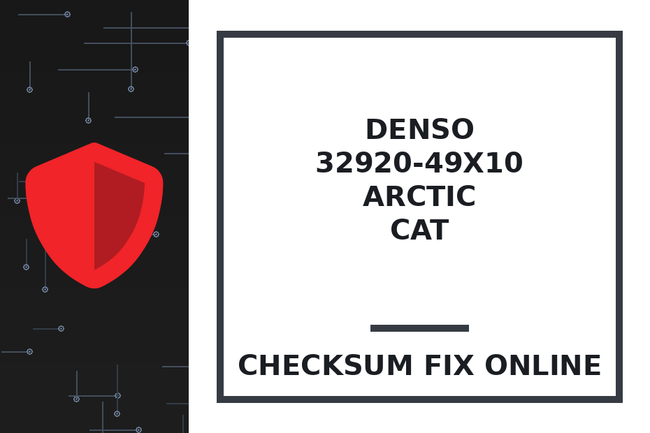 DENSO 32920-49X10 ARCTIC CAT — checksum fix online · CHIPOK