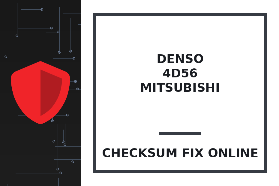 DENSO 4D56 MITSUBISHI — checksum fix online · CHIPOK