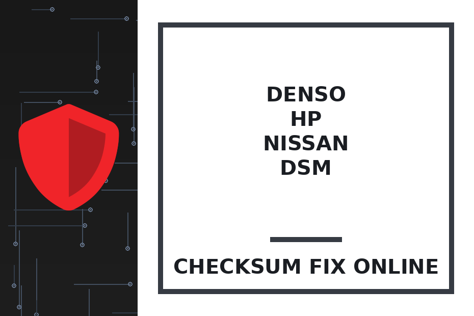 DENSO HP NISSAN DSM — checksum fix online · CHIPOK
