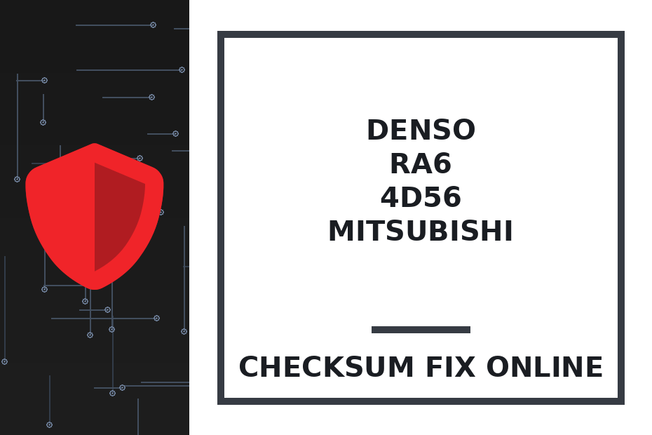 DENSO RA6 4D56 MITSUBISHI — checksum fix online · CHIPOK