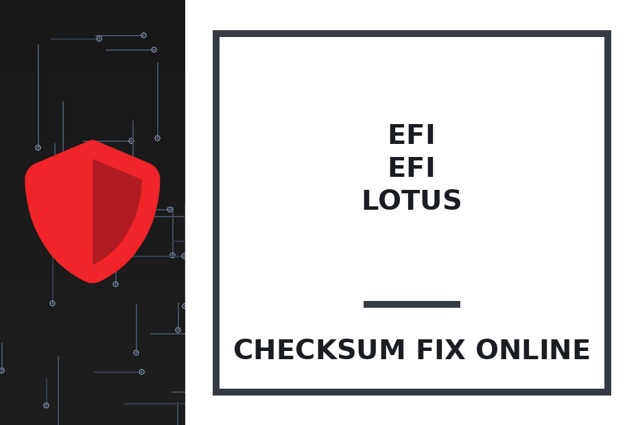 EFI EFI LOTUS — checksum fix online · CHIPOK