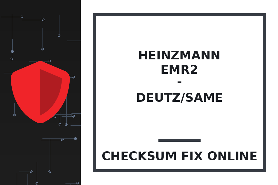 HEINZMANN EMR2 - DEUTZ/SAME — checksum fix online · CHIPOK
