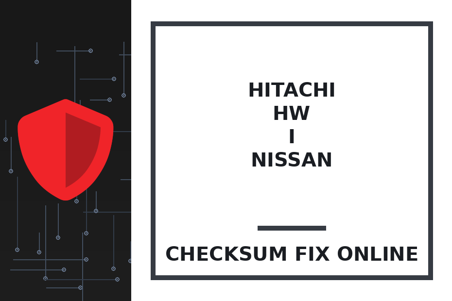 HITACHI HW I NISSAN — checksum fix online · CHIPOK