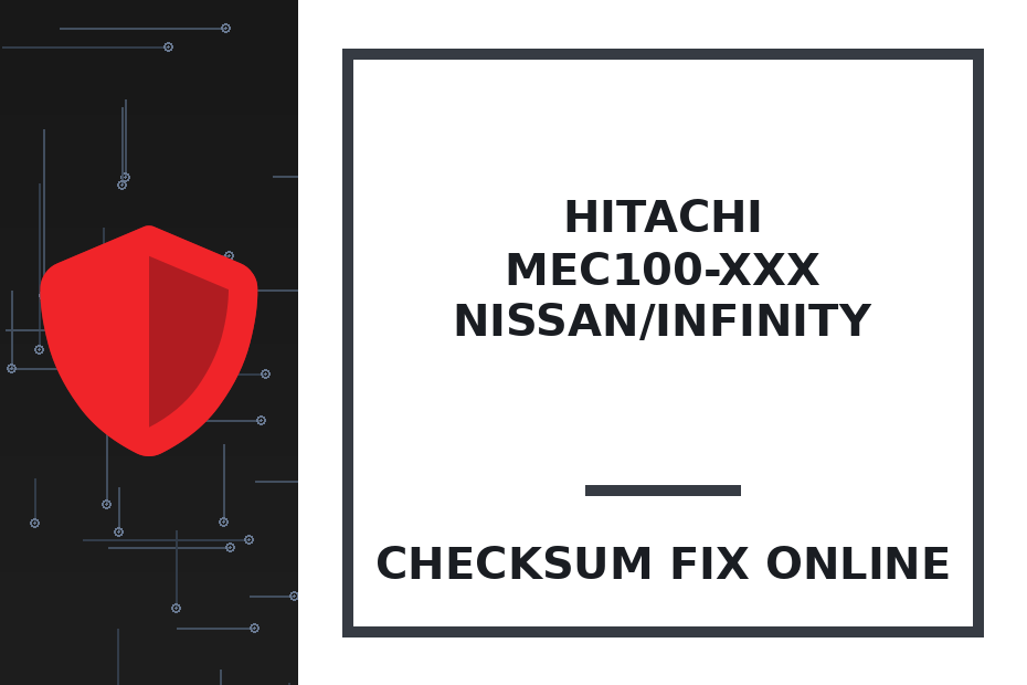 HITACHI MEC100-xxx NISSAN/INFINITY — checksum fix online · CHIPOK