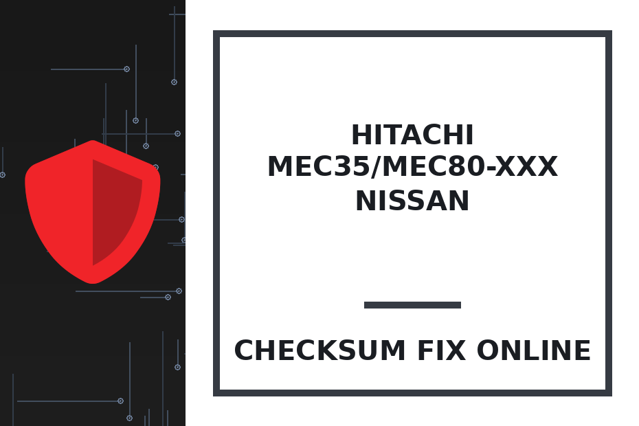 HITACHI MEC35/MEC80-xxx NISSAN — checksum fix online · CHIPOK