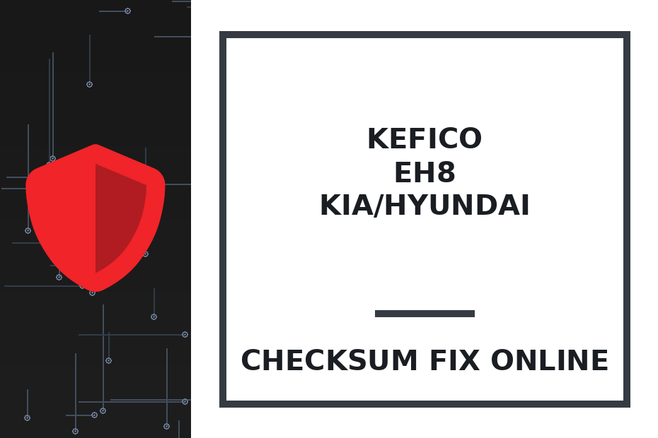 KEFICO EH8 KIA/HYUNDAI — checksum fix online · CHIPOK