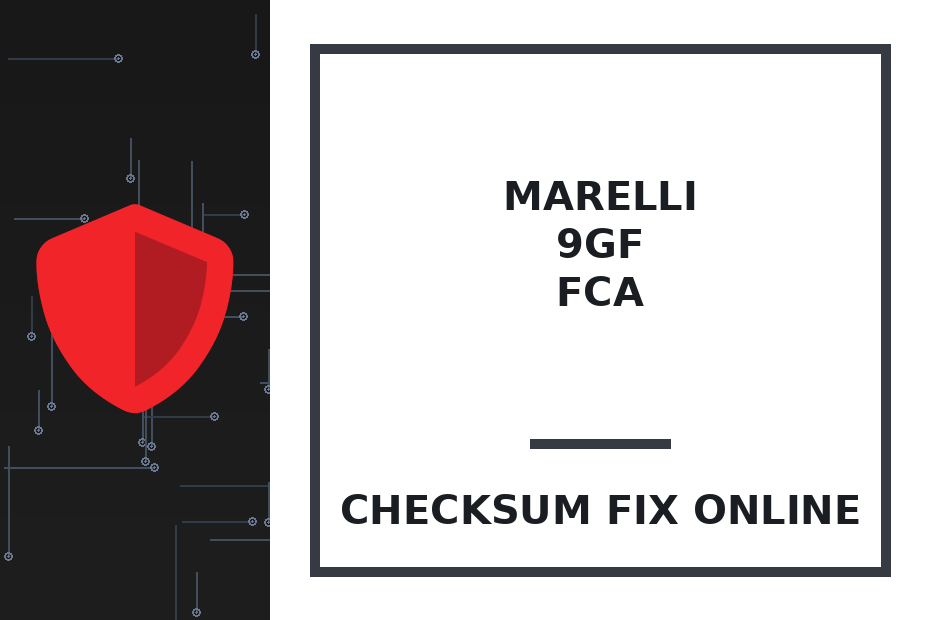 MARELLI 9GF FCA — checksum fix online · CHIPOK