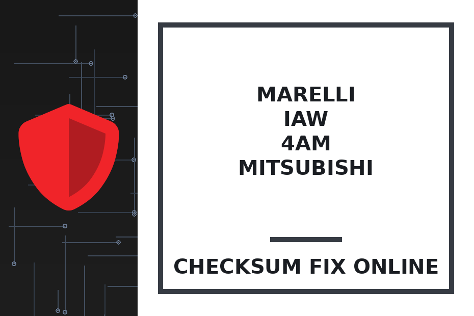 MARELLI IAW 4AM MITSUBISHI — checksum fix online · CHIPOK
