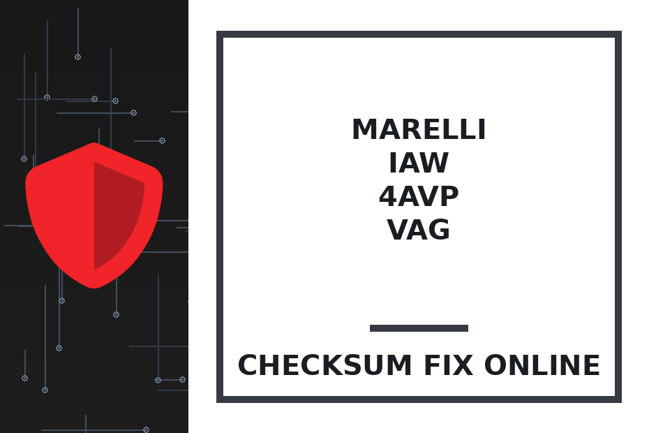 MARELLI IAW 4AVP VAG — checksum fix online · CHIPOK