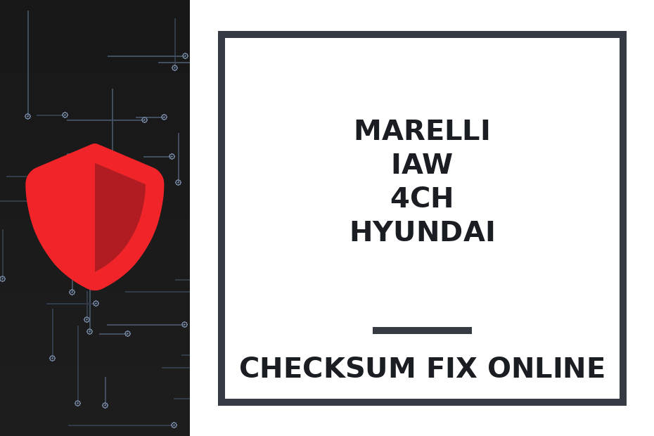 MARELLI IAW 4CH HYUNDAI — checksum fix online · CHIPOK