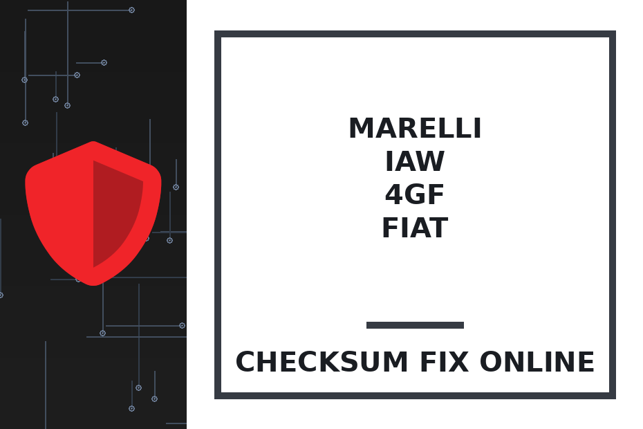 MARELLI IAW 4GF FIAT — checksum fix online · CHIPOK
