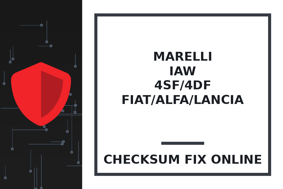 MARELLI IAW 4SF/4DF FIAT/ALFA/LANCIA — checksum fix online · CHIPOK