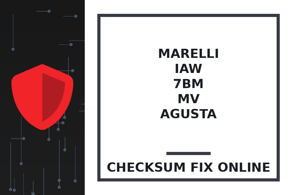 MARELLI IAW 7BM MV AGUSTA — checksum fix online · CHIPOK