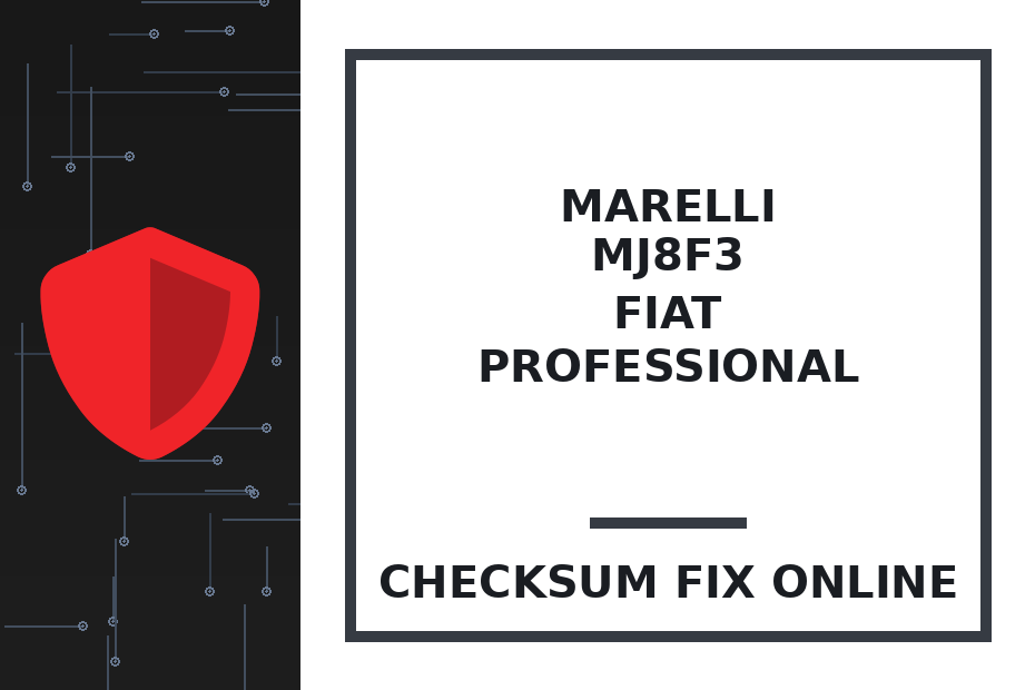 MARELLI MJ8F3 FIAT PROFESSIONAL — checksum fix online · CHIPOK