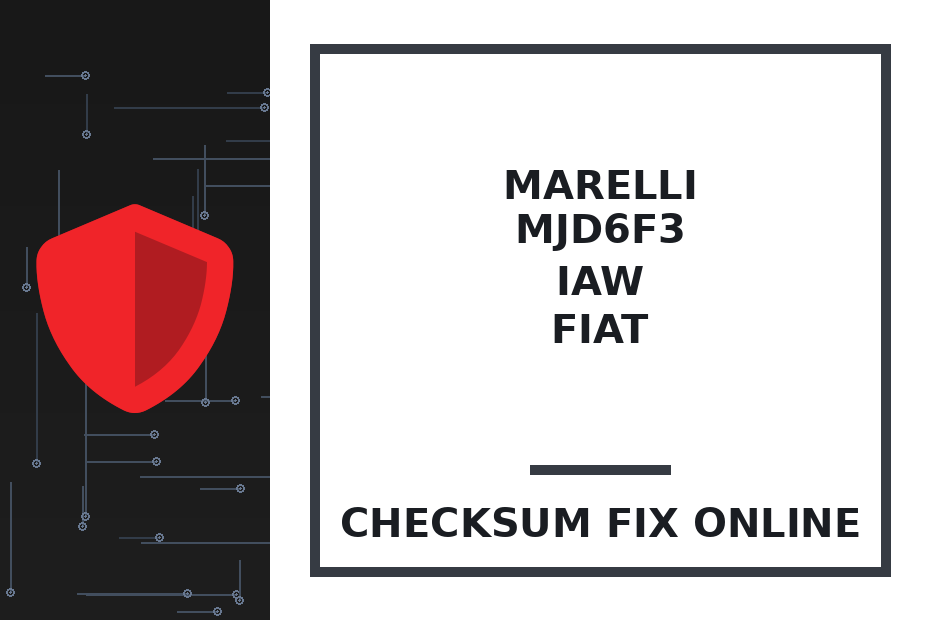 MARELLI MJD6F3 IAW FIAT — checksum fix online · CHIPOK