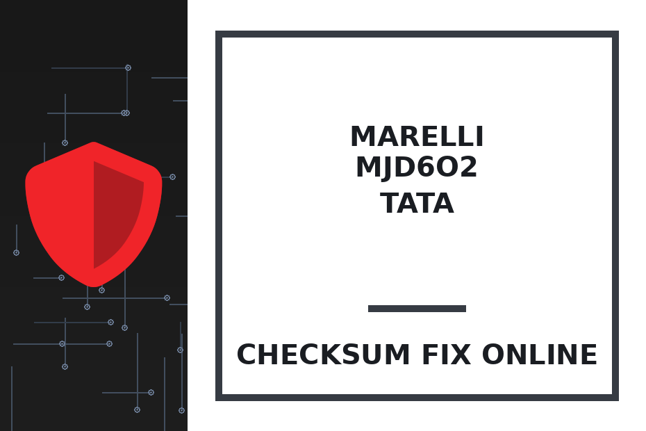 MARELLI MJD6O2 TATA — checksum fix online · CHIPOK