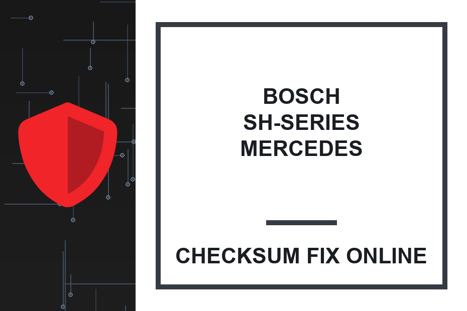 MERCEDES BOSCH VGS-NAG3 9G-TRONIC (725.0) SH72560 — checksum fix online · CHIPOK
