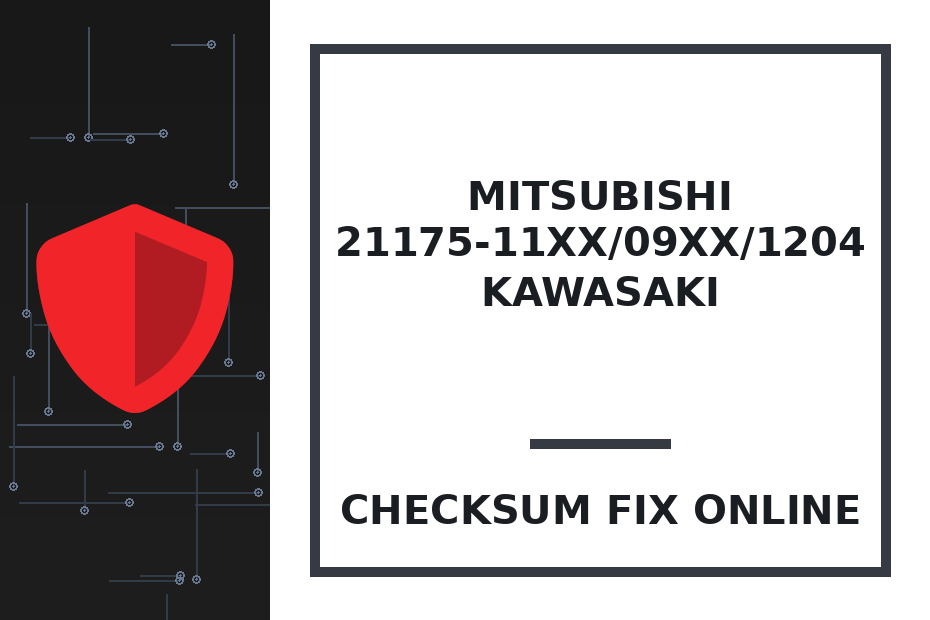 MITSUBISHI 21175-11XX/09XX/1204 KAWASAKI — checksum fix online · CHIPOK