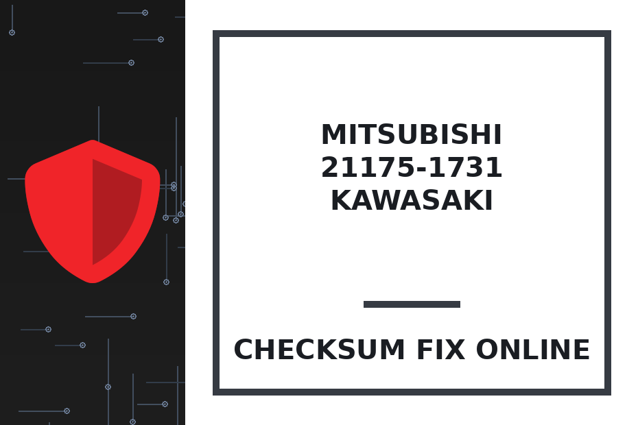 MITSUBISHI 21175-1731 KAWASAKI — checksum fix online · CHIPOK