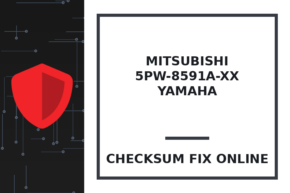 MITSUBISHI 5PW-8591A-XX YAMAHA — checksum fix online · CHIPOK