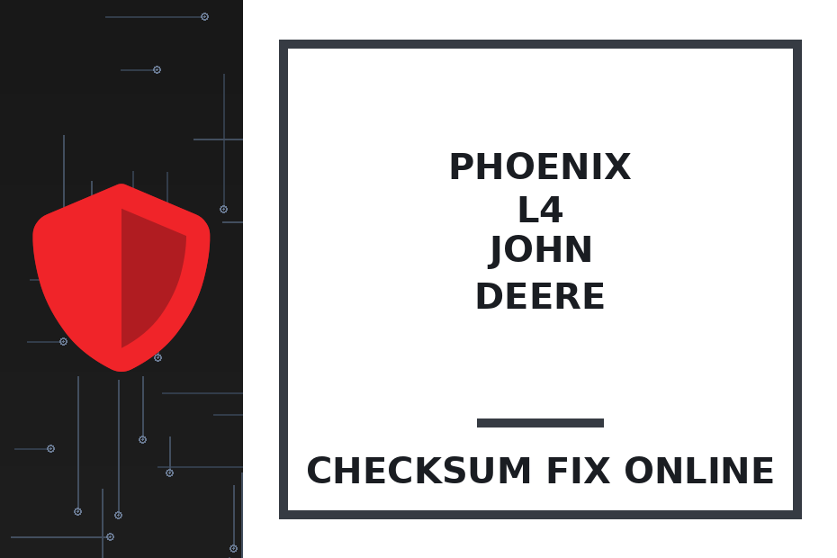PHOENIX L4 JOHN DEERE — checksum fix online · CHIPOK