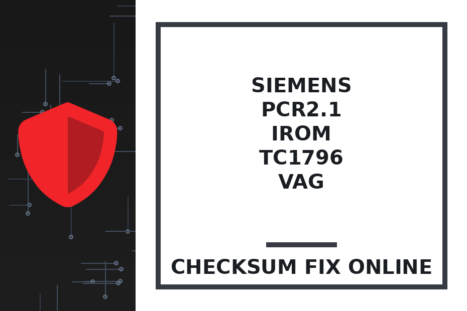 SIEMENS/CONTINENTAL PCR2.1 IROM TC1796 VAG — checksum fix online · CHIPOK