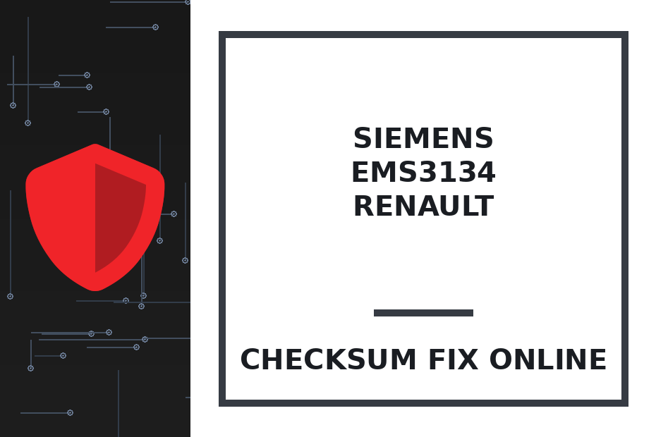 SIEMENS EMS3134 RENAULT — checksum fix online · CHIPOK