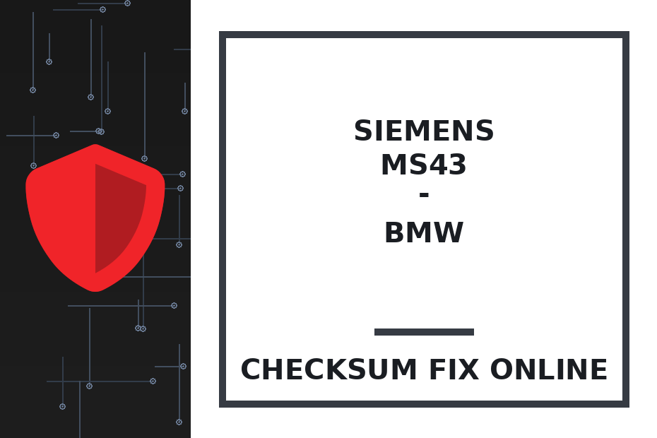 SIEMENS MS43 - BMW — checksum fix online · CHIPOK