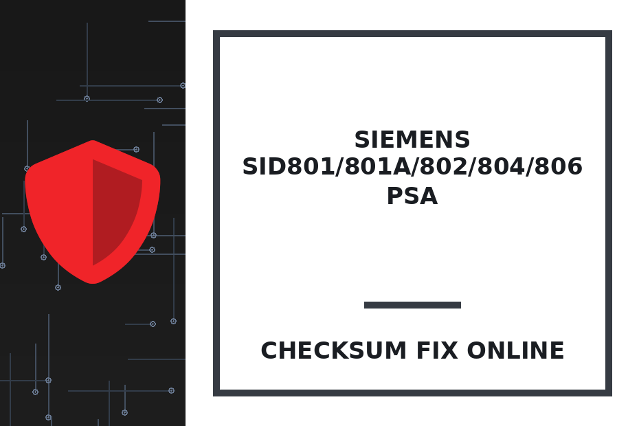 SIEMENS SID801/801A/802/804/806 PSA — checksum fix online · CHIPOK