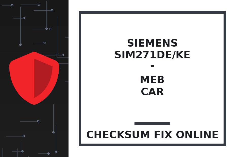 SIEMENS SIM271DE/KE - MEB CAR — checksum fix online · CHIPOK
