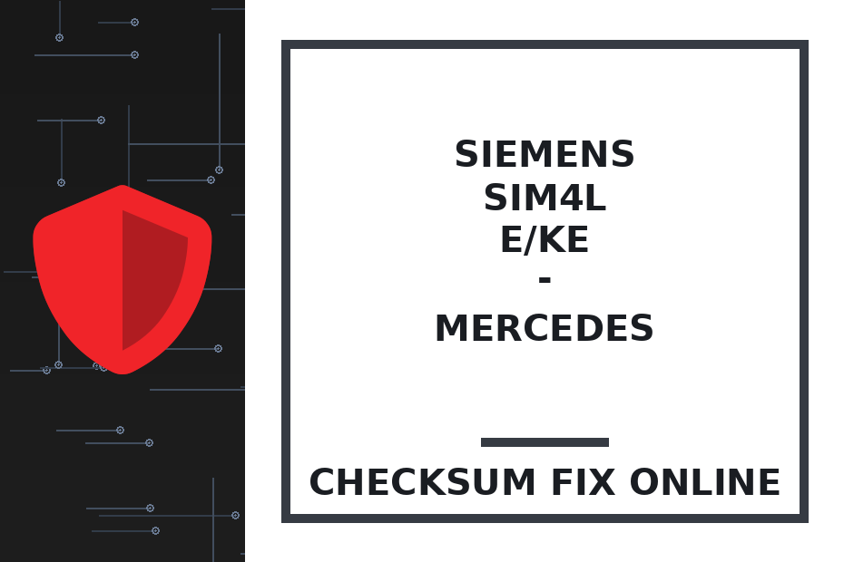 SIEMENS SIM4L E/KE - MERCEDES — checksum fix online · CHIPOK