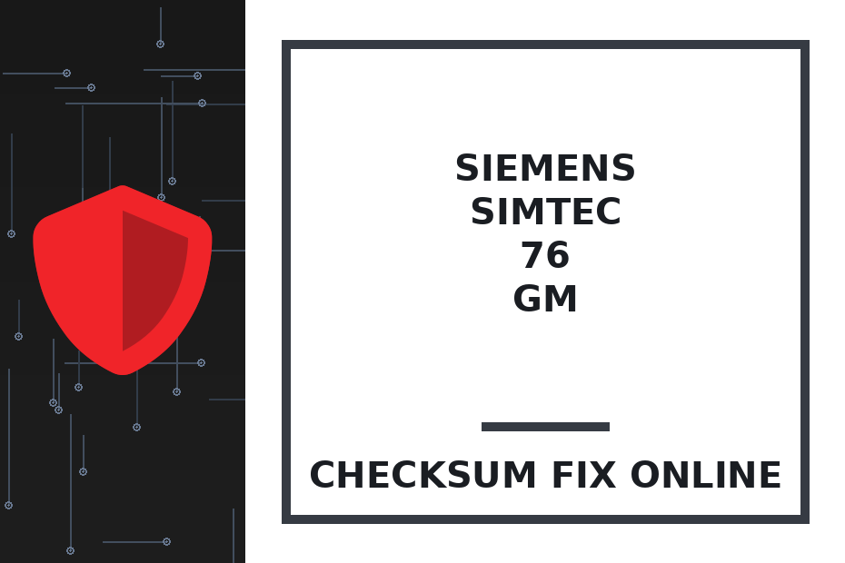 SIEMENS SIMTEC 76 GM — checksum fix online · CHIPOK