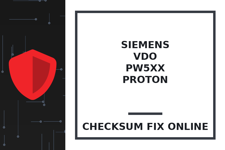 SIEMENS VDO PW5xx PROTON — checksum fix online · CHIPOK