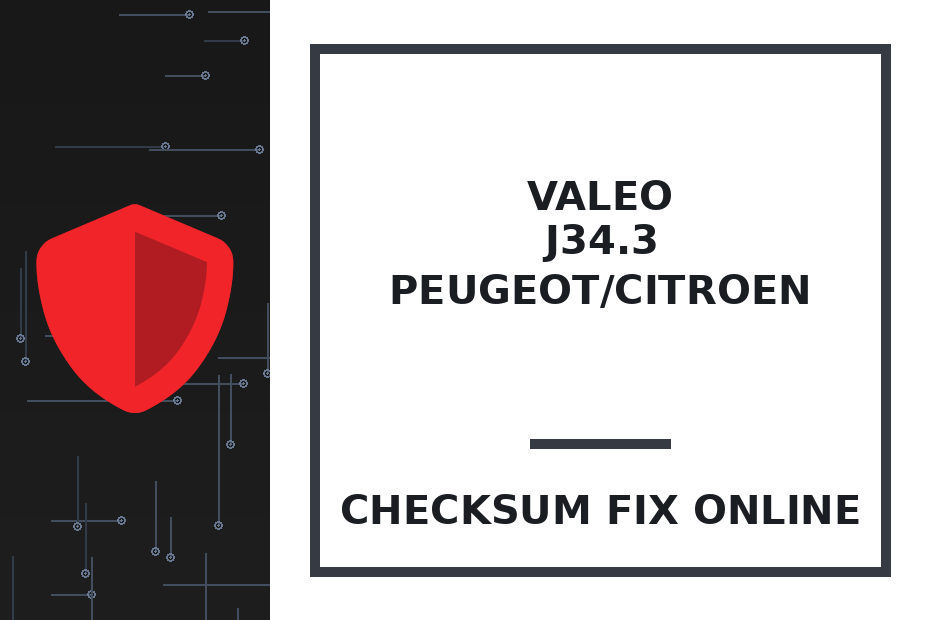 VALEO J34.3 PEUGEOT/CITROEN — checksum fix online · CHIPOK