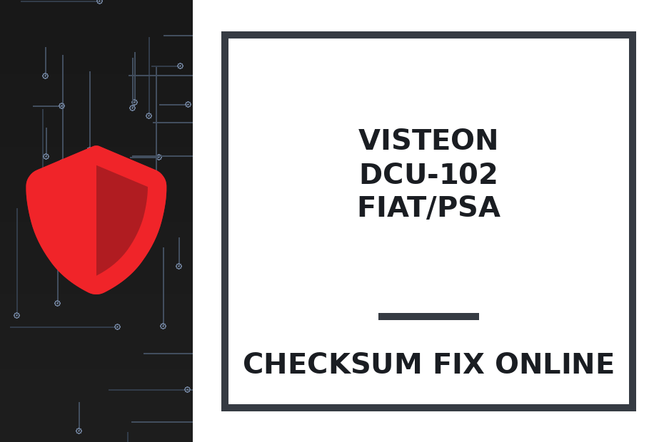 VISTEON DCU-102 FIAT/PSA — checksum fix online · CHIPOK