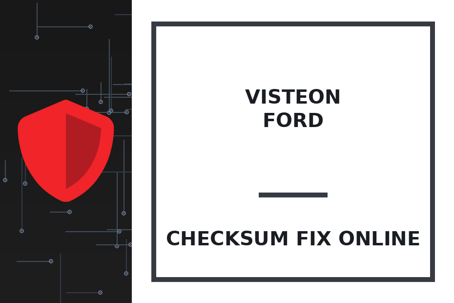 VISTEON FORD ECC V - FORD TDCI/TDDI FOCUS/FIESTA/MONDEO/TRANSIT — checksum fix online · CHIPOK