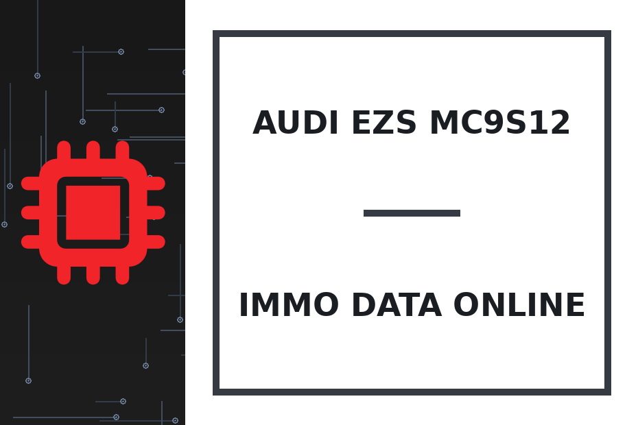 Audi Ezs MC9S12 Immo Data онлайн