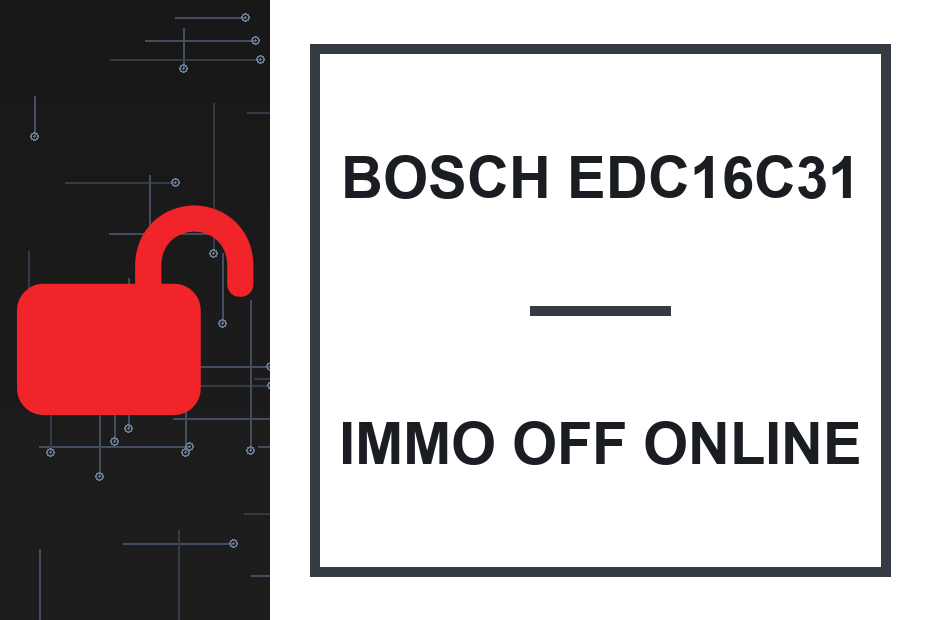 Bosch EDC16C31 Immo Off online